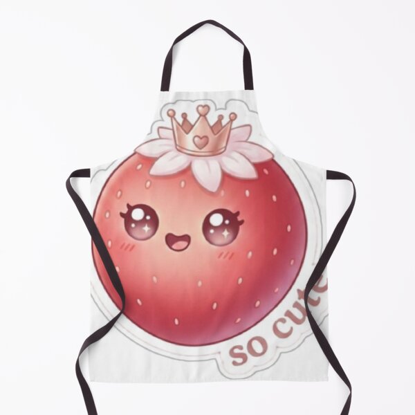 Item preview, Strawberry “So Cute” Kawaii Sticker – Sweet Minimal Aesthetic designed and sold by Dakochaaan.