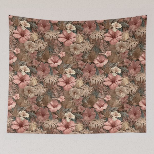 Item preview, Trendy Tropical Floral Texture  - Birthday Flower Print  - Sympathy Gifts designed and sold by RoyalStarsPatts.