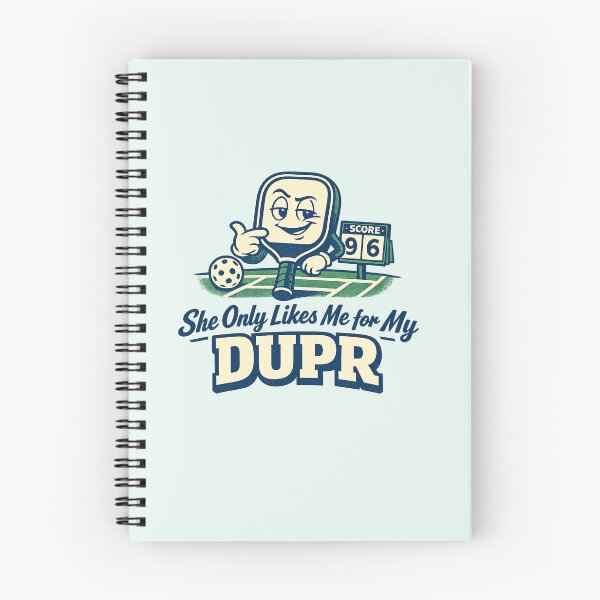 Item preview, She Only Likes Me for My DUPR Retro Pickleball Dating Joke designed and sold by Bratak.