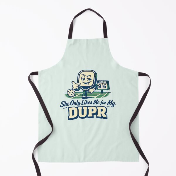 Item preview, She Only Likes Me for My DUPR Retro Pickleball Dating Joke designed and sold by Bratak.