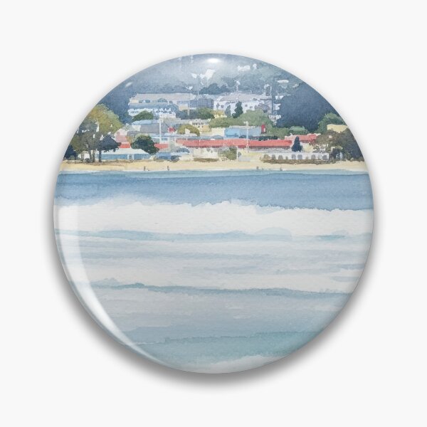 Item preview, Watercolor Ocean Waves – Coastal Wall Art, Beach Wave Painting, Monterey California Seascape designed and sold by Tempraneo Photo.