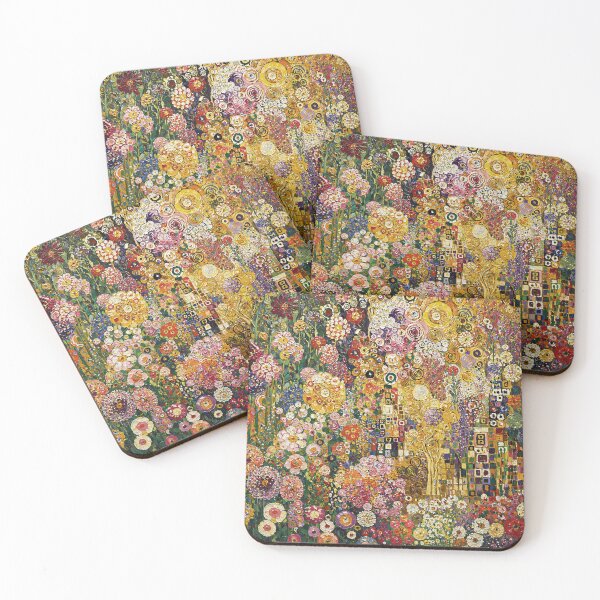 Item preview, Gustav Klimt The Kiss Flowers designed and sold by maniacfitness.