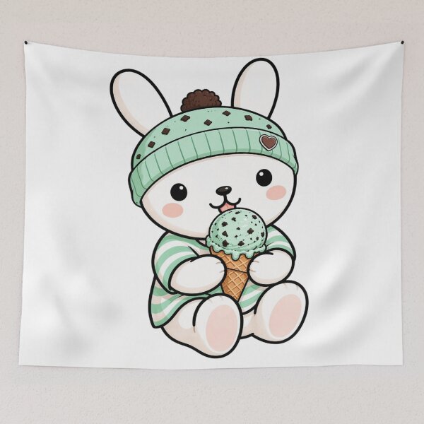 Item preview, Eunto the Mint Choco Bunny Ice Cream Lover designed and sold by Orangeman52.