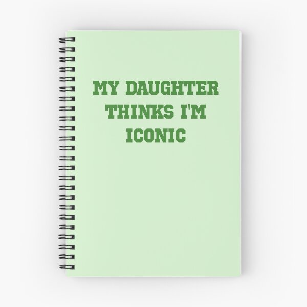 Item preview, My Daughter Thinks I’m Iconic – Sporty Green Minimal Mom Statement designed and sold by EmeraldeaArt.