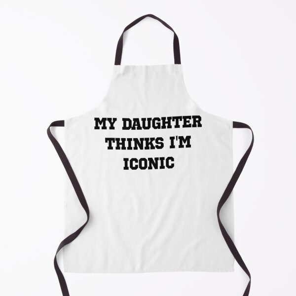 Item preview, My Daughter Thinks I’m Iconic – Sporty Minimal Mom Statement designed and sold by EmeraldeaArt.
