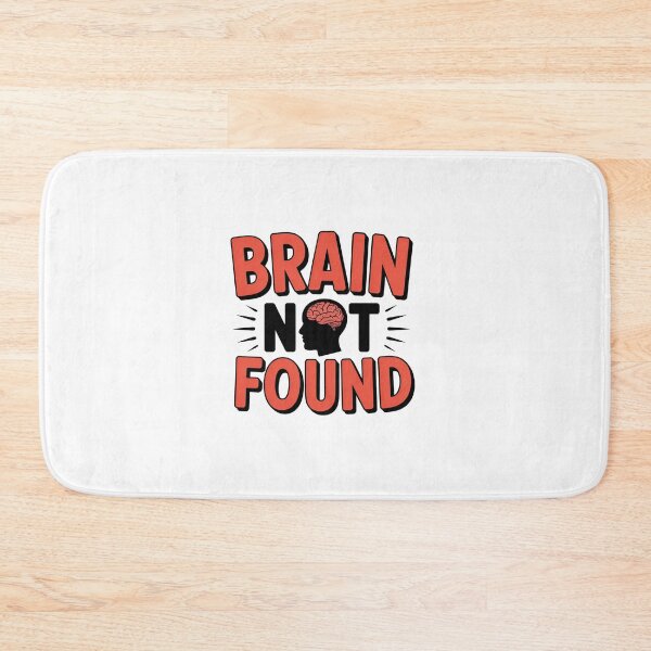 Item preview, Brain Not Found Funny Quote Design. Sarcastic Humor Meme Graphic, Lazy Mind Joke, Relatable Gen Z Aesthetic Typography designed and sold by Aarvya Fashion Club ( A.F.C ).