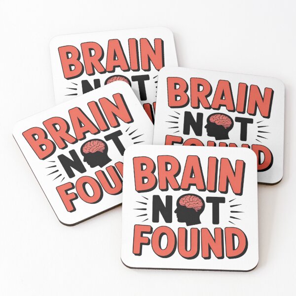Item preview, Brain Not Found Funny Quote Design. Sarcastic Humor Meme Graphic, Lazy Mind Joke, Relatable Gen Z Aesthetic Typography designed and sold by Aarvya Fashion Club ( A.F.C ).