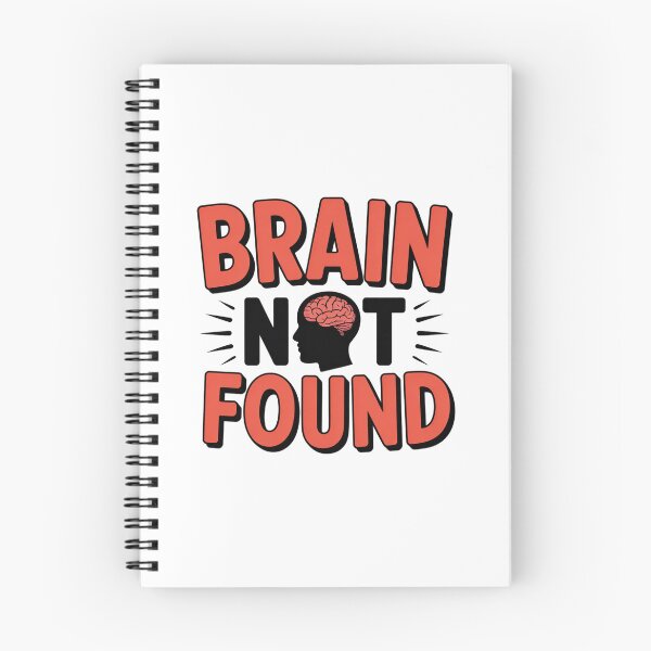 Item preview, Brain Not Found Funny Quote Design. Sarcastic Humor Meme Graphic, Lazy Mind Joke, Relatable Gen Z Aesthetic Typography designed and sold by Aarvya Fashion Club ( A.F.C ).