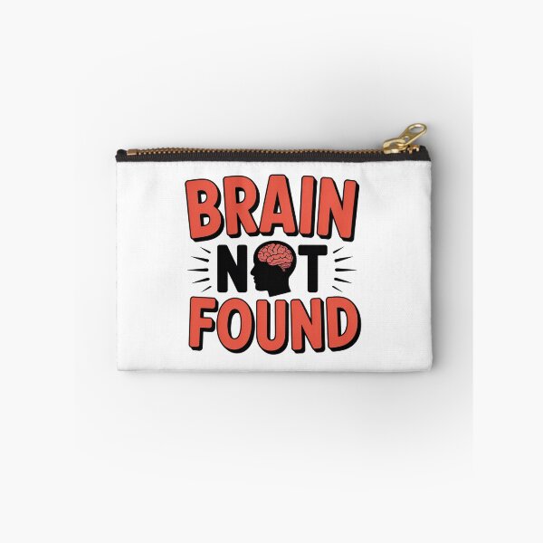 Item preview, Brain Not Found Funny Quote Design. Sarcastic Humor Meme Graphic, Lazy Mind Joke, Relatable Gen Z Aesthetic Typography designed and sold by Aarvya Fashion Club ( A.F.C ).