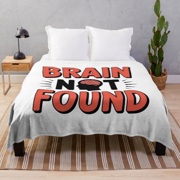 Item preview, Brain Not Found Funny Quote Design. Sarcastic Humor Meme Graphic, Lazy Mind Joke, Relatable Gen Z Aesthetic Typography designed and sold by Aarvya Fashion Club ( A.F.C ).