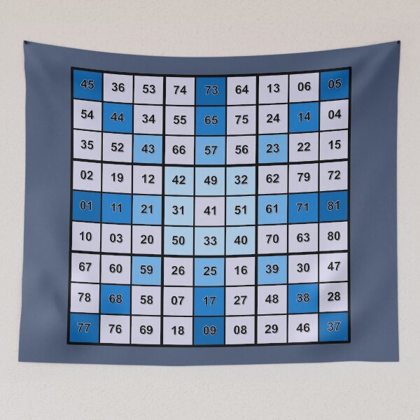 Item preview, PalmPrints Magic Square 9x9 BU designed and sold by palmprints.