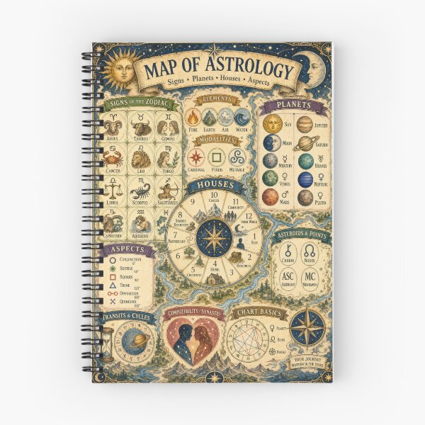 Item preview, Celestial Astrology Map designed and sold by MagicStrawberry.