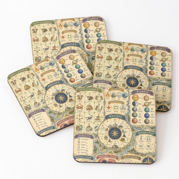 Item preview, Celestial Astrology Map designed and sold by MagicStrawberry.