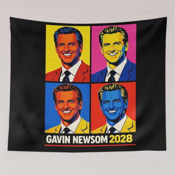 Item preview, Gavin Newsom 2028 Pop Art Campaign designed and sold by Owcomm.