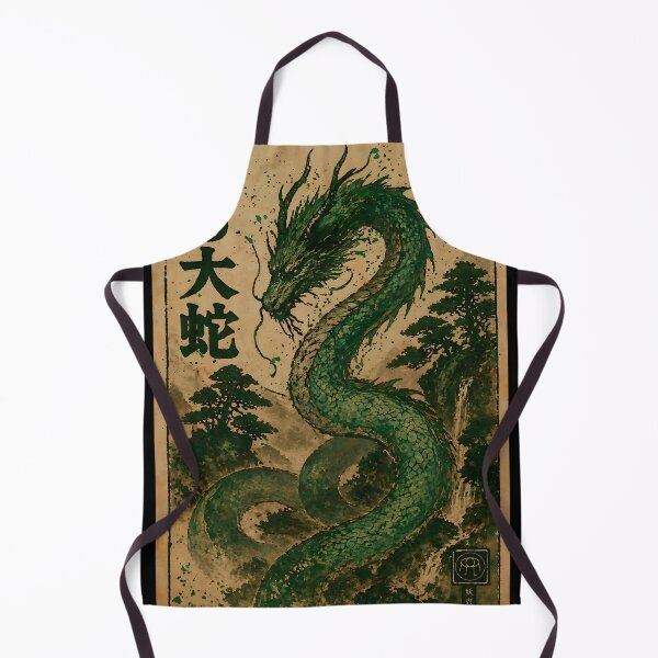 Item preview, TMLY RLC: 古の大蛇 — Vintage Japanese Ink Forest Serpent designed and sold by Timelyrelic.