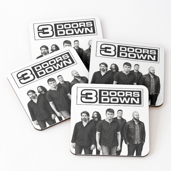 Item preview, 3 Doors Down Band and Logo Black & White designed and sold by Aidangilly02.