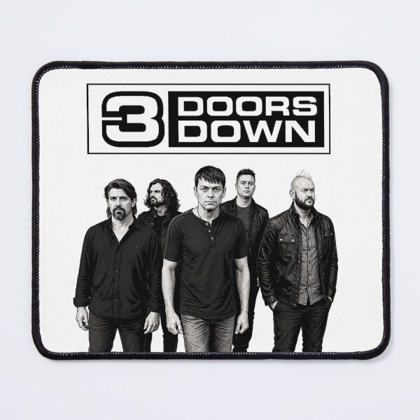 Item preview, 3 Doors Down Band and Logo Black & White designed and sold by Aidangilly02.