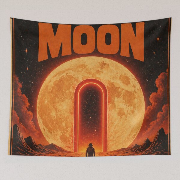 Item preview, Enter The Moon Sci Fi Vintage Poster designed and sold by McZerrill.