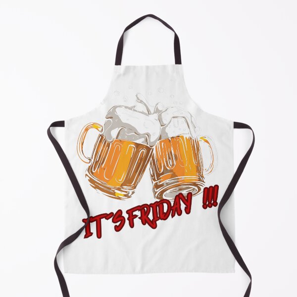 Artikelvorschau, Es ist Freitag, Zeit für Bier – Lustiges Trinkdesign, Grafik für die Wochenendparty, Prost-Illustration entworfen und verkauft von MaximusFilth.