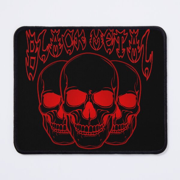 Item preview, Triple Skull Black Metal – Red Inferno Design designed and sold by FMH.
