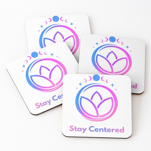 Item preview, Stay Centered Lotus - Celestial Moon Phases Yoga Design designed and sold by okalharbi.
