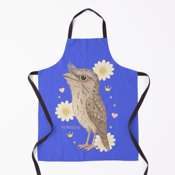 Item preview, Tawny Frogmouth with Flowers - Solid Navy designed and sold by HIMEKARI.