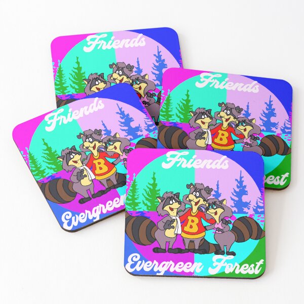 Item preview, evergreen forest friends circle pop 1 designed and sold by Lost Waters of Enceladus.