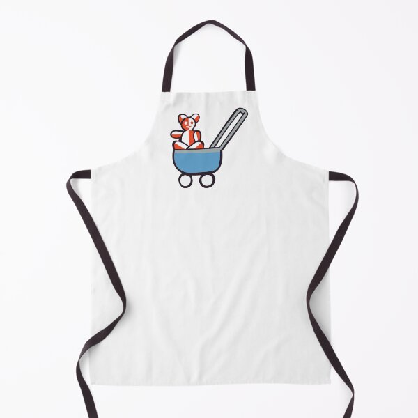 Item preview, Red toy bear in a blue stroller illustration designed and sold by a.dadash.