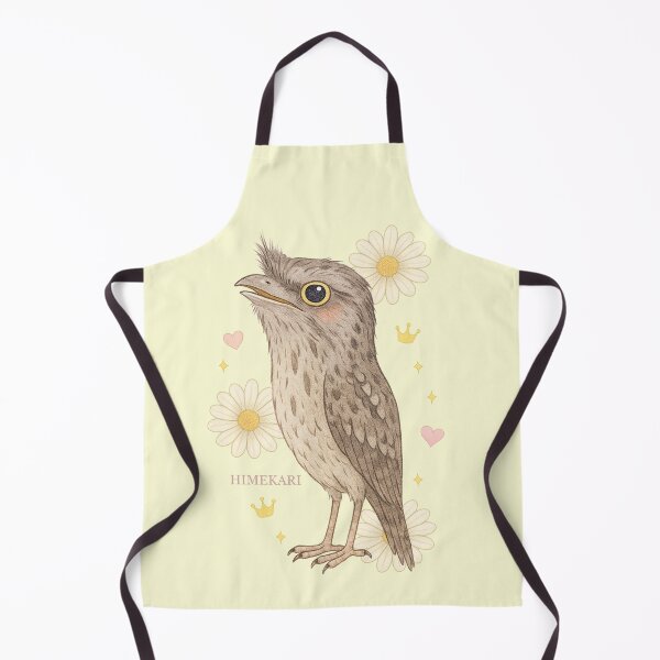 Item preview, Tawny Frogmouth with Flowers - Solid Cream designed and sold by HIMEKARI.