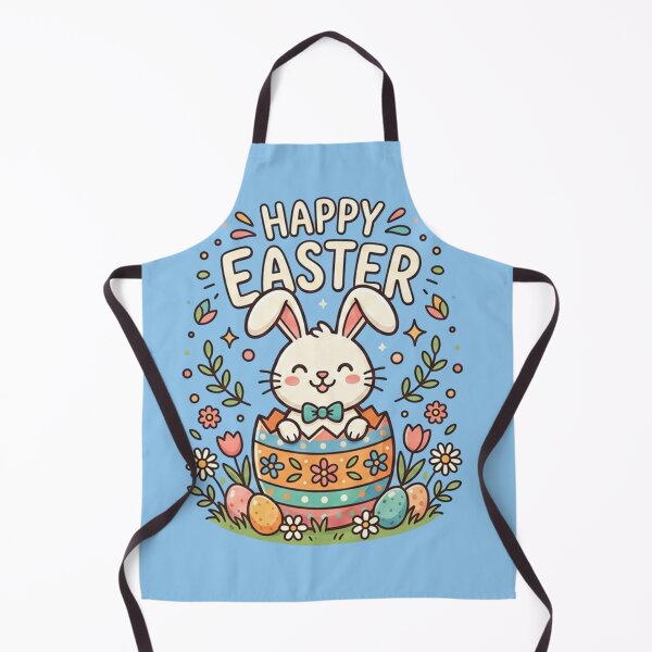 Item preview, Happy Easter Cute Bunny in Floral Egg designed and sold by Owcomm.