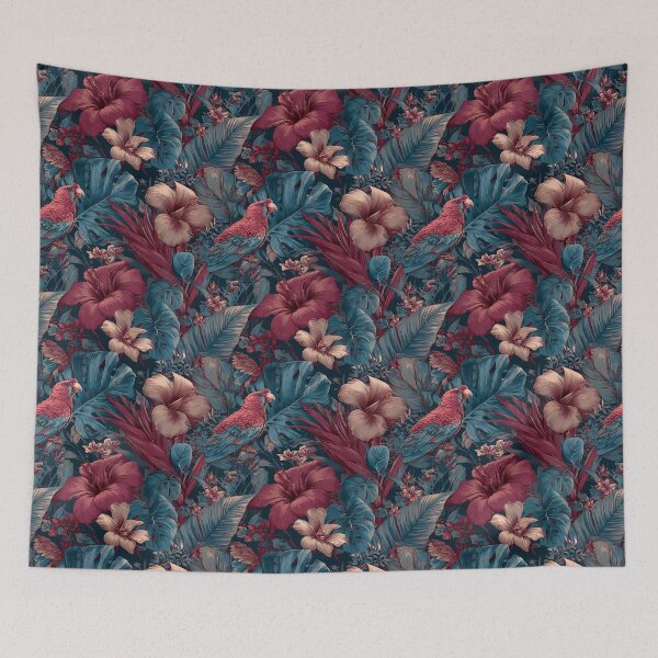 Item preview, Bold Tropical Flower  - Flower Garden Pattern  - Christmas Gifts For Mom designed and sold by RoyalStarsPatts.