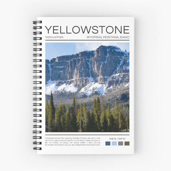 Item preview, Yellowstone National Park - Wyoming, Montana, and Idaho designed and sold by StudioRedKoala.