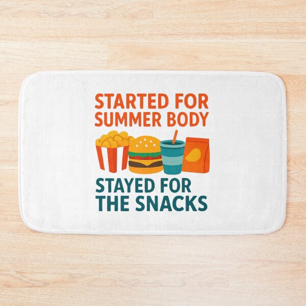 Item preview, Gym Humor Shirt – Started for Summer Body Stayed for Snacks designed and sold by PeterskyDesign.