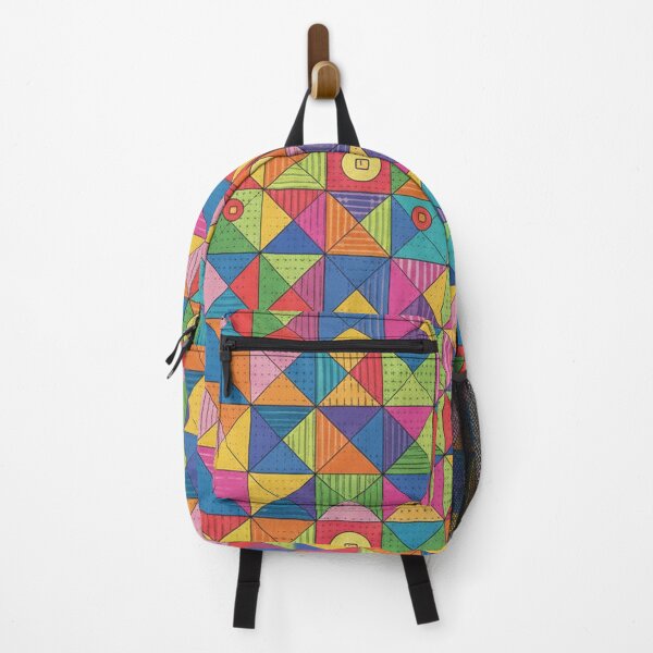 Item preview, Colorful Geometric Mosaic Quilt Pattern designed and sold by Owcomm.