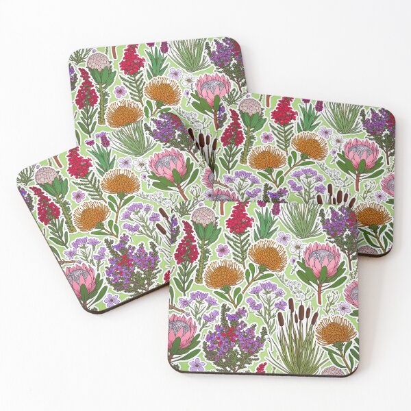 Item preview, Fynbos Protea Bouquet – South African Wildflower Illustration designed and sold by The Digital Compass.