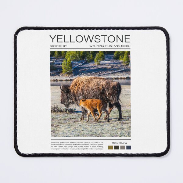Item preview, Yellowstone National Park - Wyoming, Montana, and Idaho designed and sold by StudioRedKoala.