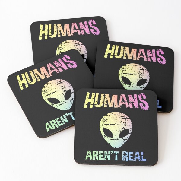 Item preview, Alien Humans Arent Real Science Outer Space Geek Nerd UFO Gift designed and sold by ScienceCorner.