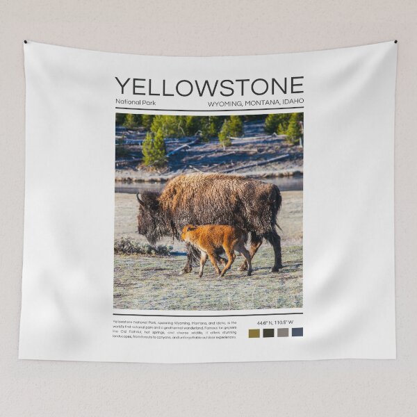 Item preview, Yellowstone National Park - Wyoming, Montana, and Idaho designed and sold by StudioRedKoala.