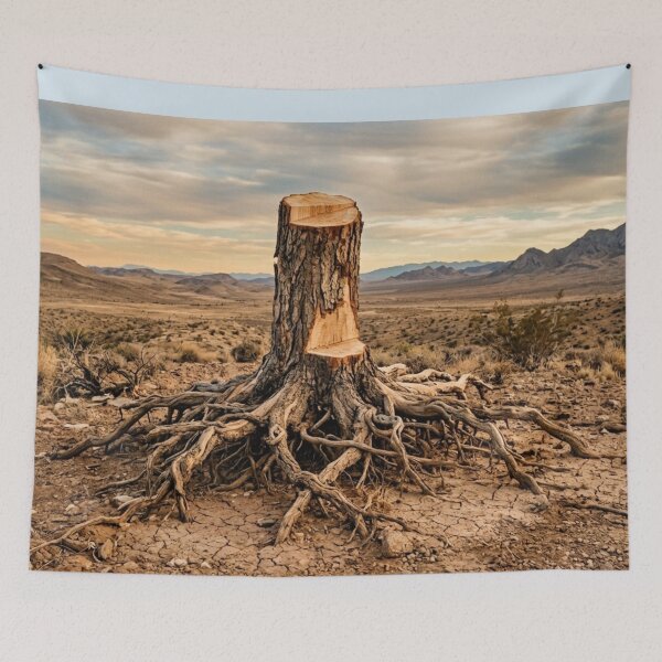 Item preview, Cut tree trunk with visible roots. designed and sold by Malisa345.