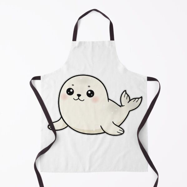 Item preview, Adorable foca arpa bebé kawaii chibi designed and sold by Owcomm.