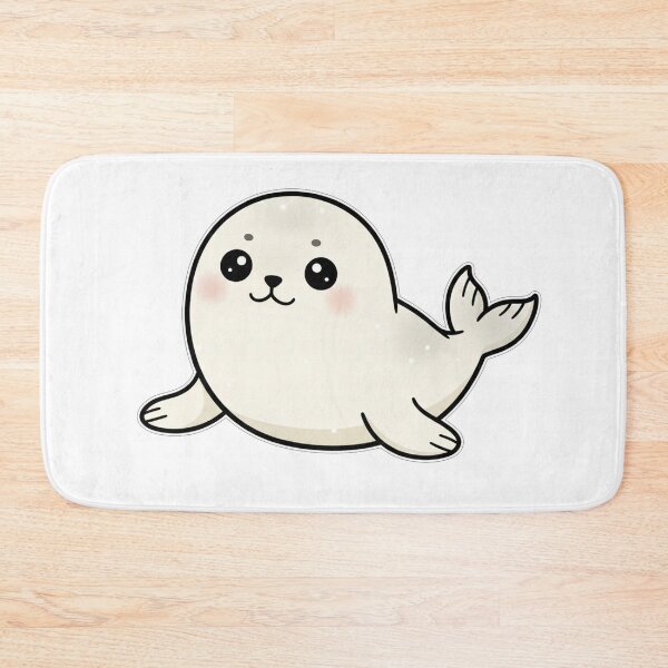 Item preview, Adorable Kawaii Baby Harp Seal Chibi designed and sold by Owcomm.