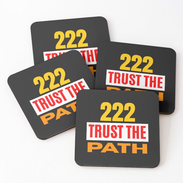Item preview, 222 Angel Number – Trust the Path Spiritual Aesthetic Typography Design designed and sold by CosmicQuietStudio.