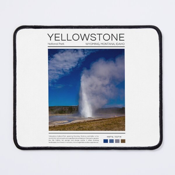 Item preview, Yellowstone National Park - Wyoming, Montana, and Idaho designed and sold by StudioRedKoala.