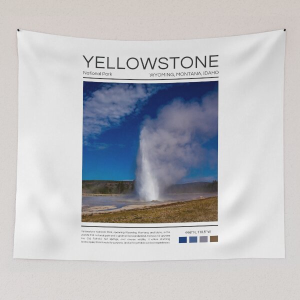 Item preview, Yellowstone National Park - Wyoming, Montana, and Idaho designed and sold by StudioRedKoala.