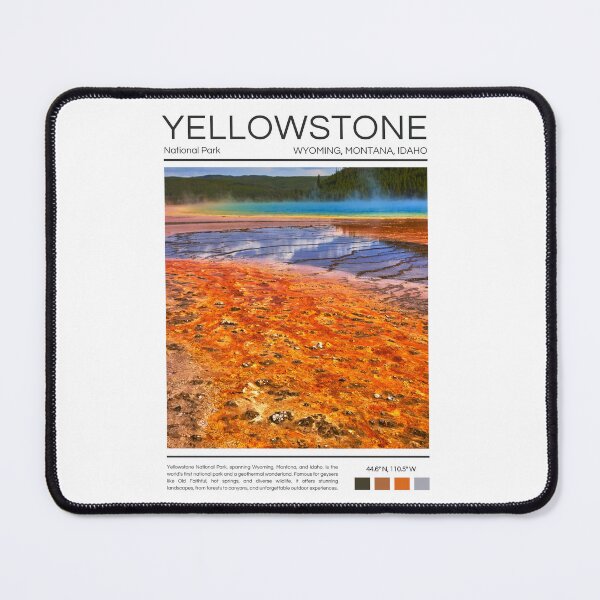 Item preview, Yellowstone National Park - Wyoming, Montana, and Idaho designed and sold by StudioRedKoala.