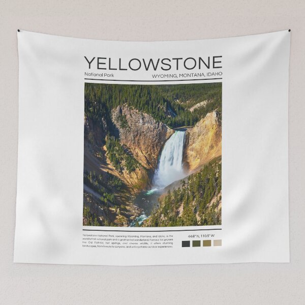 Item preview, Yellowstone National Park - Wyoming, Montana, and Idaho designed and sold by StudioRedKoala.
