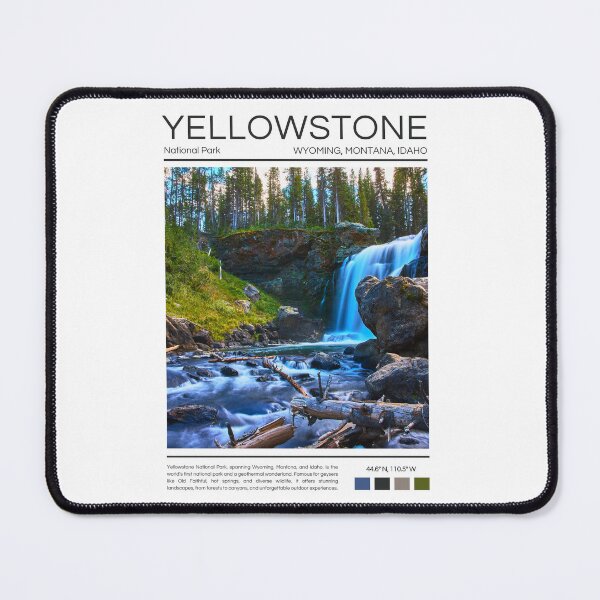 Item preview, Yellowstone National Park - Wyoming, Montana, and Idaho designed and sold by StudioRedKoala.