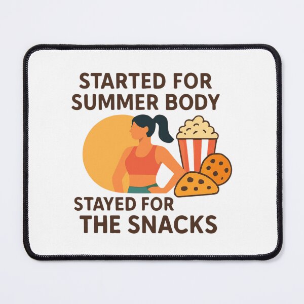 Item preview, Gym Humor Shirt – Started for Summer Body Stayed for Snacks v2 designed and sold by PeterskyDesign.