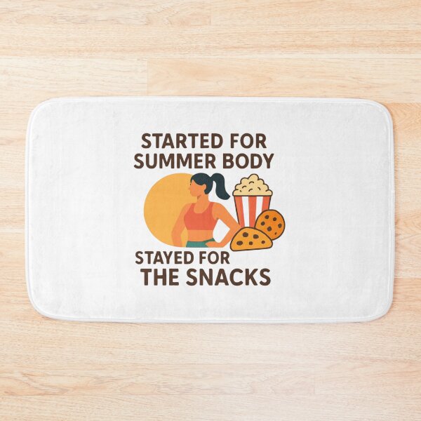 Item preview, Gym Humor Shirt – Started for Summer Body Stayed for Snacks v2 designed and sold by PeterskyDesign.