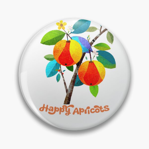 Item preview, Happy Apricots — Cheerful Fruit in Bloom designed and sold by ForeverPrintsOK.